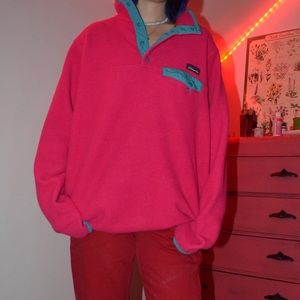 Patagonia pull over half button fleece